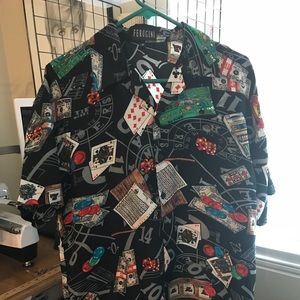 Ferugini button down shirt